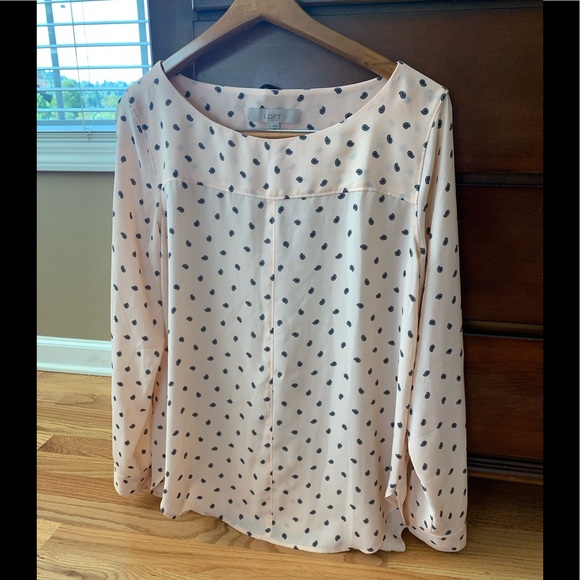 Loft light pink patterned Blouse - Picture 1 of 2
